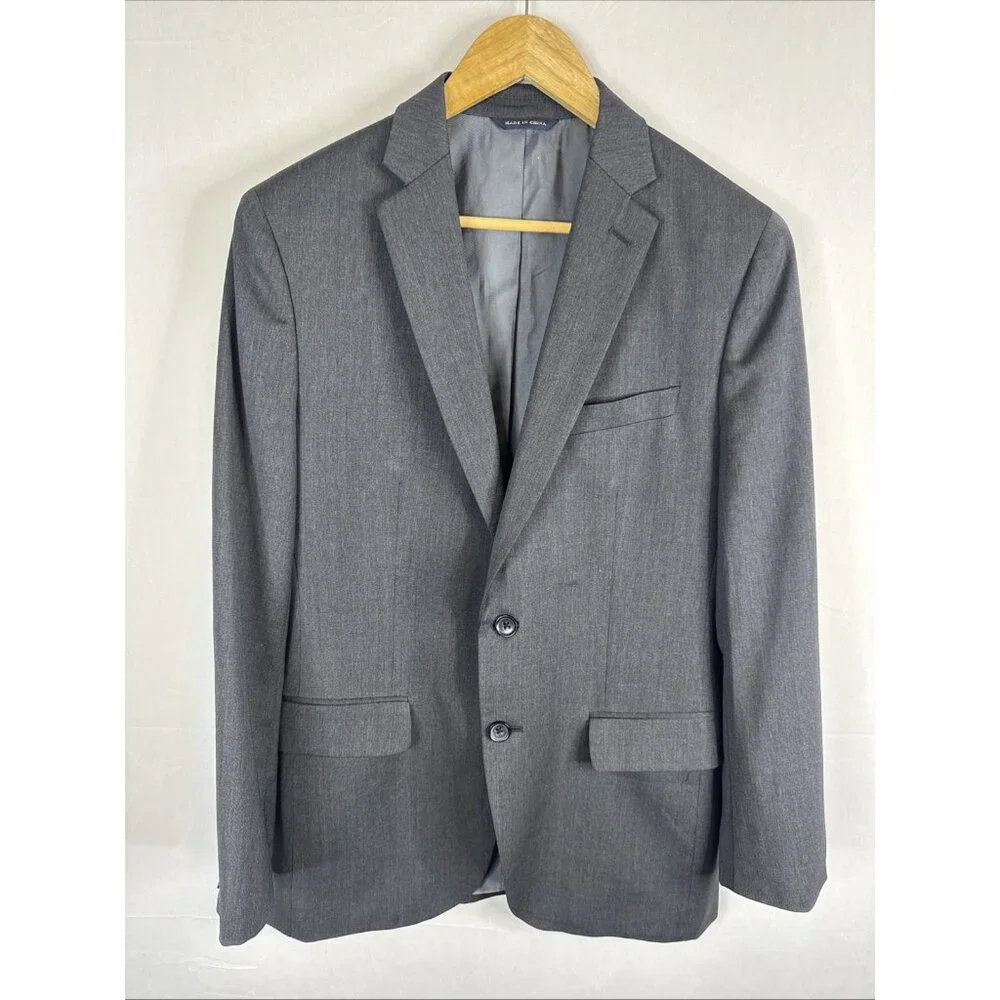 Banana Republic Men’s Dark Gray Wool Blazer 38R Lanificio Cerruti Italian Fabric